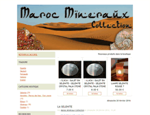 Tablet Screenshot of marocmineraux.fr